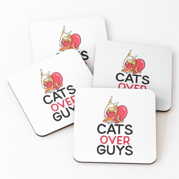 Item preview, Cats Over Guys – Cat Lover Anti-Valentine  designed and sold by DesignbyAACreations .