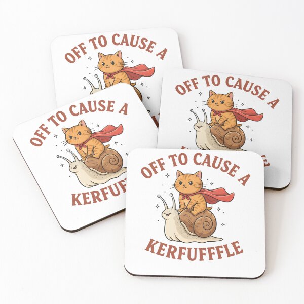 Item preview, Off To Cause A Kerfuffle Frog Funny Frog Meme designed and sold by THREE LITTLE BEANS.