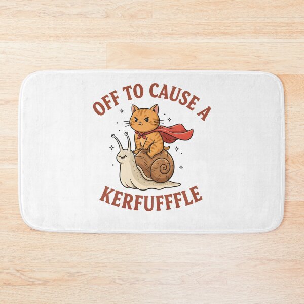 Item preview, Off To Cause A Kerfuffle Frog Funny Frog Meme designed and sold by THREE LITTLE BEANS.