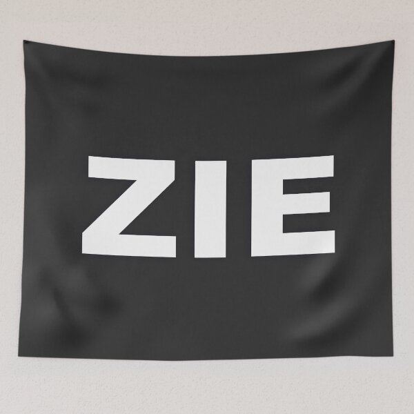 Item preview, ZIE — White Minimal Bold Type Statement designed and sold by WORDPAUSE.