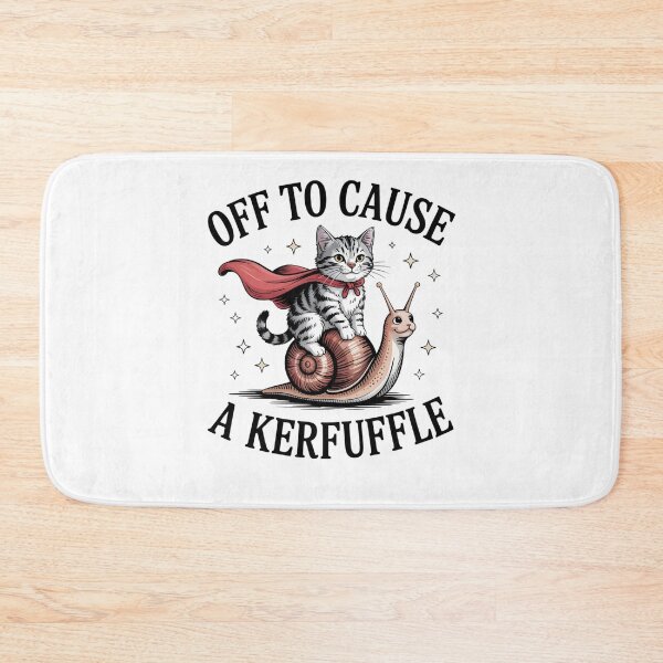 Item preview, Off To Cause A Kerfuffle Frog Funny Frog Meme designed and sold by THREE LITTLE BEANS.