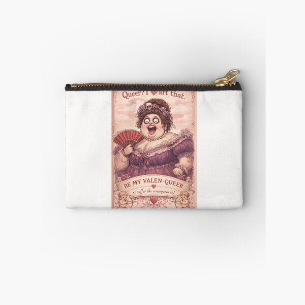 Item preview, Queer? I Heart That – Skull-Crowned Drag Valentine Diva Threatens with Love designed and sold by Places On Earth.
