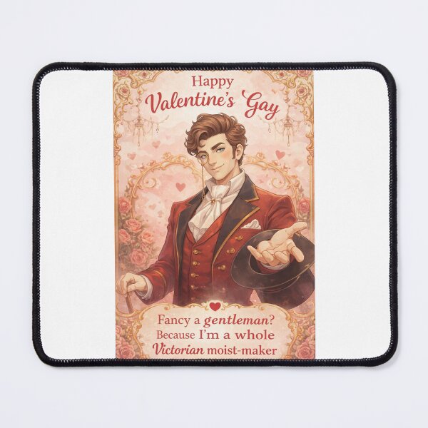 Item preview, Happy Valentine’s Gay – Dashing Victorian Gentleman Offers Love with Monocle and Charm designed and sold by Places On Earth.