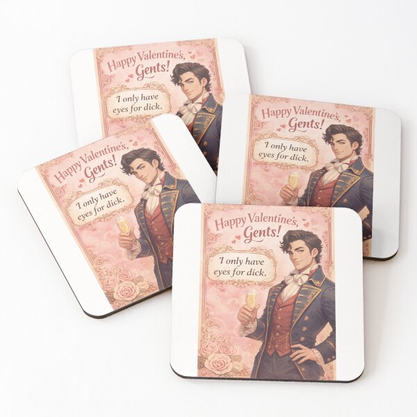 Item preview, Happy Valentine’s Gents – Saucy Gay Aristocrat with Champagne and a Blunt Message designed and sold by Places On Earth.