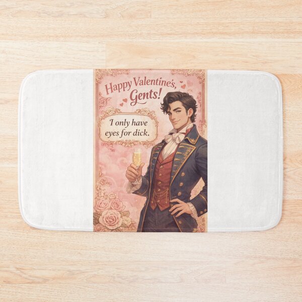 Item preview, Happy Valentine’s Gents – Saucy Gay Aristocrat with Champagne and a Blunt Message designed and sold by Places On Earth.