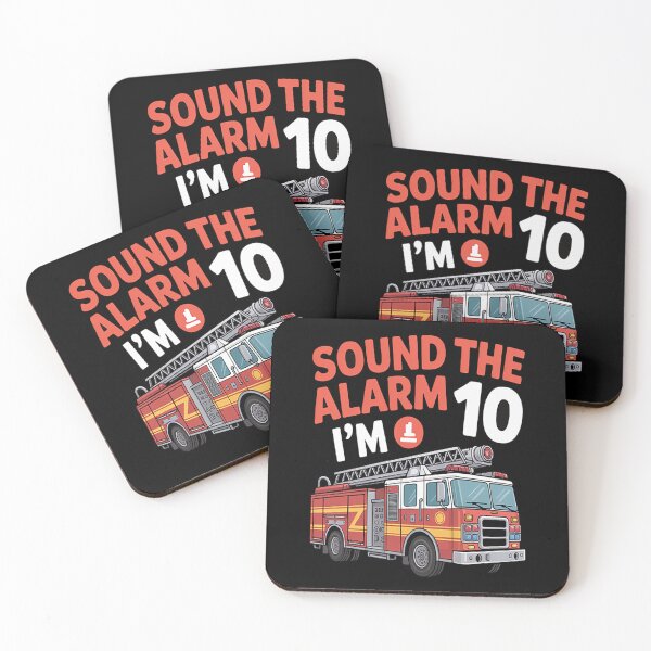 Item preview, Sound The Alarm I'm 10th Birthday Fire Truck Firefighter 10 designed and sold by mandiana.