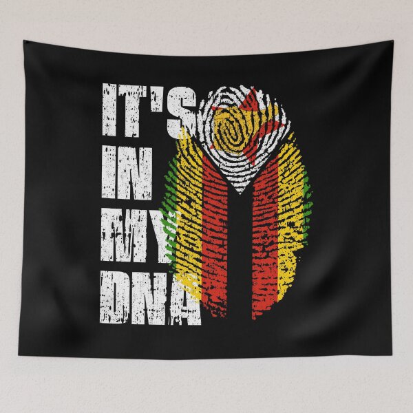 Item preview, IT'S IN MY DNA Zimbabwe Flag Roots designed and sold by CosmoKitsch.