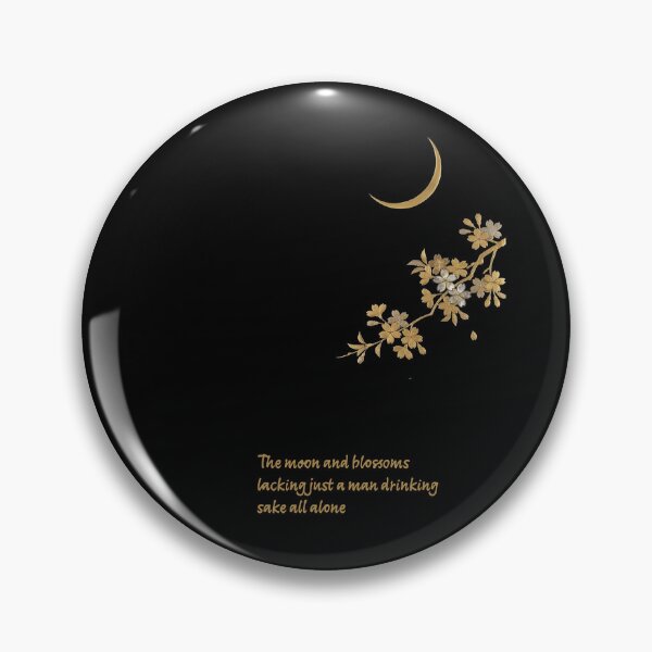 Item preview, Golden Solitude: Bashō’s Moon, Blossoms, and the Perfect Sake Moment designed and sold by FreiherrPK.