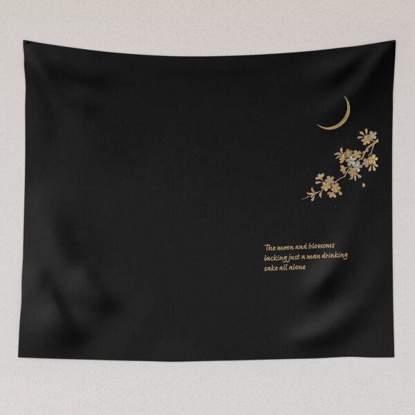 Item preview, Golden Solitude: Bashō’s Moon, Blossoms, and the Perfect Sake Moment designed and sold by FreiherrPK.