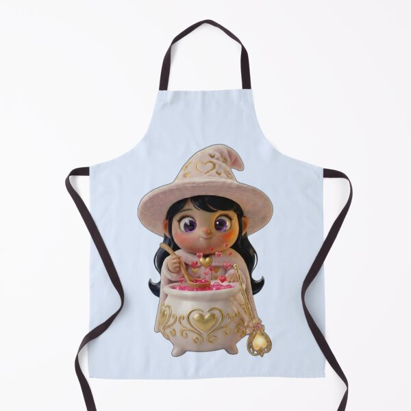 Item preview, Cute Baby Witch Brewing Pink Love Potion designed and sold by PixMoody.