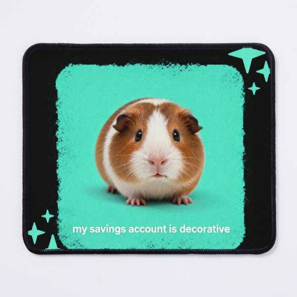 Item preview, Decorative Savings Account Meme - Relatable Finance Humor designed and sold by PictorialWhimsy.