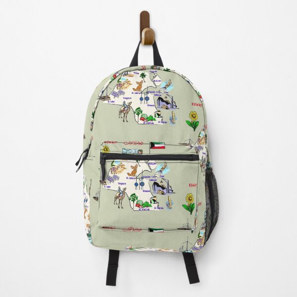 Item preview, Kuwait Illustrated Landmarks Map - Cultural & Nature Heritage Art designed and sold by mashmosh.
