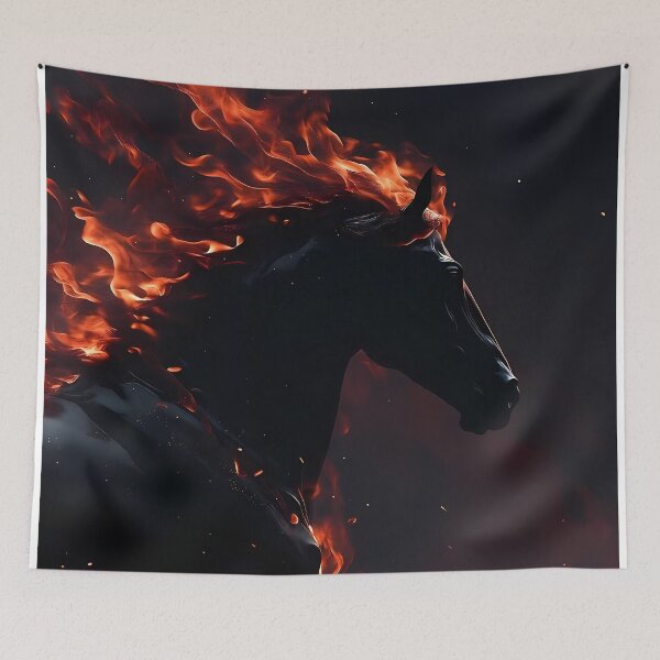 Item preview, Inferno Horse Illustration (image size 7840x11680) designed and sold by Digital-Davinci.