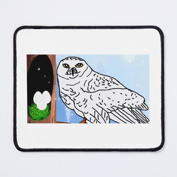 Item preview, The Watchful Snowy Owl designed and sold by icedragonart77.