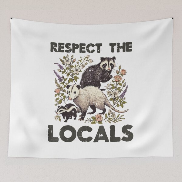 Item preview, Opossum Respect Locals Raccoon Skunk Possum Men Women Kids  , Opossum Gift For Mom Dad Kids designed and sold by Opossum GIFT ★★★★★.