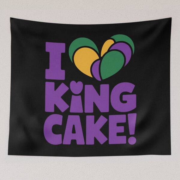 Item preview, I Love King Cake - Cute King Cake designed and sold by LittleBO5.