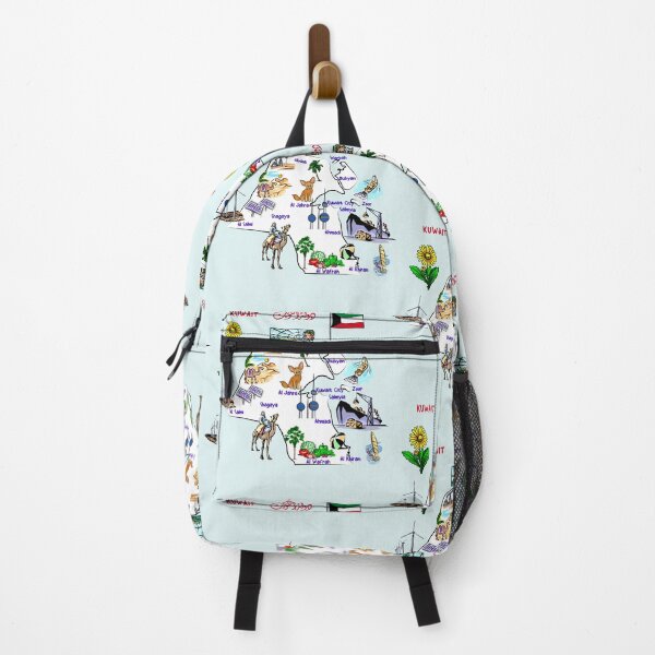 Item preview, Kuwait Map Art, Icons & Landmarks designed and sold by mashmosh.