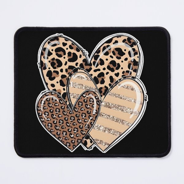 Item preview, Leopard Print Hearts Aesthetic Animal Pattern Illustration designed and sold by Deep-Fold.