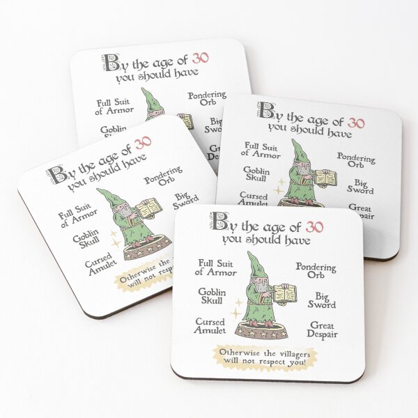 Item preview, Funny Wizard 30th Birthday Fantasy Quest Checklist designed and sold by JossDesign15.