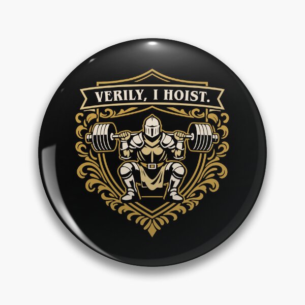 Item preview, Verily I Hoist Funny Medieval Knight Gymbro designed and sold by pixeptional.