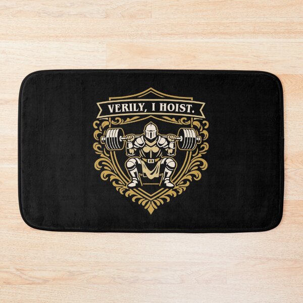 Item preview, Verily I Hoist Funny Medieval Knight Gymbro designed and sold by pixeptional.