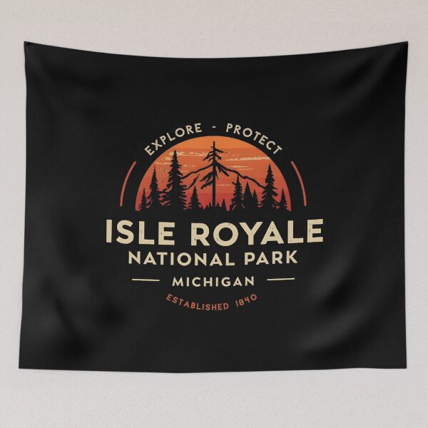 Item preview, Isle Royale National Park - Michigan designed and sold by GoodOldVintage.