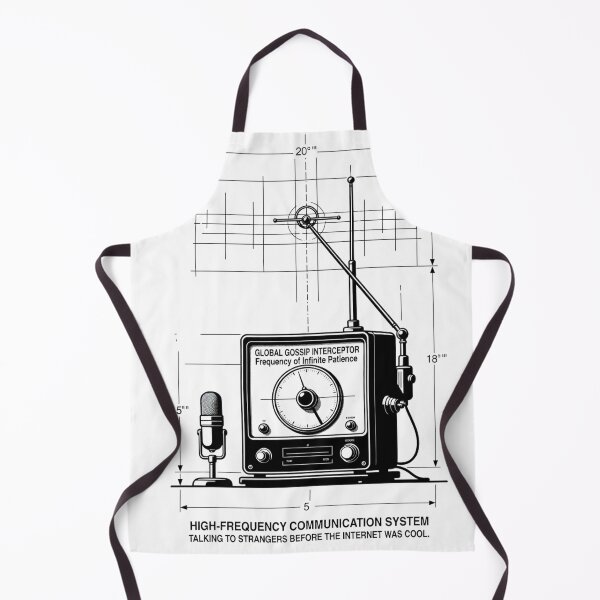 Item preview, Vintage Ham Radio Blueprint - Original Social Media designed and sold by mAXiBoOM.