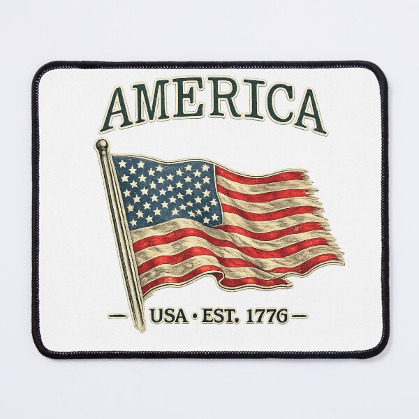 Item preview, Vintage American Flag – Classic USA Heritage Since 1776 Tee designed and sold by KapiPrint.
