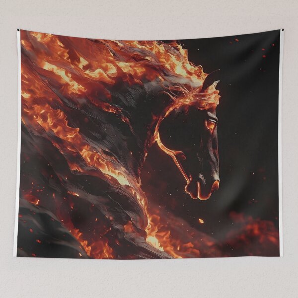 Item preview, Inferno Horse Illustration (image size 7840x11680) designed and sold by Digital-Davinci.