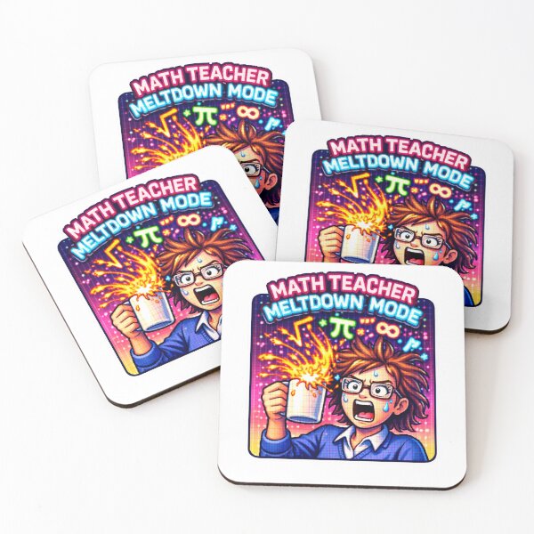 Item preview, Y2K Math Teacher Sticker - Meltdown Mode Funny 1 designed and sold by OrikuStudio.