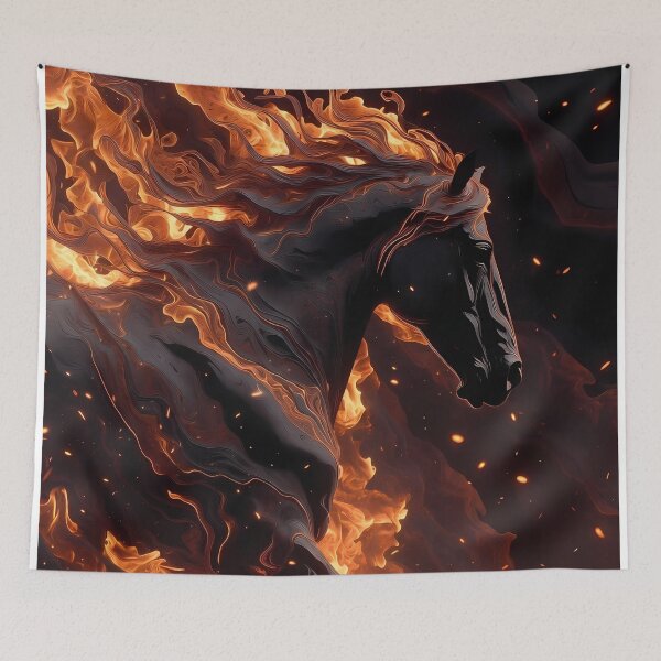 Item preview, Inferno Horse Illustration (image size 7840x11680) designed and sold by Digital-Davinci.