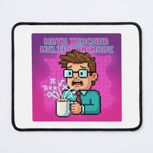 Item preview, Y2K Math Teacher Sticker - Meltdown Mode Funny 2 designed and sold by OrikuStudio.