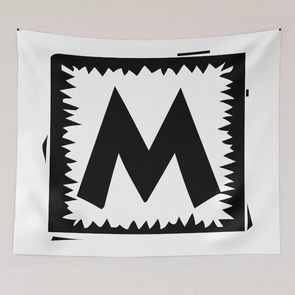 Item preview, Alphabets Doodle - Jagged Frame | YWZMZRKK 14 designed and sold by MyStickersCove.