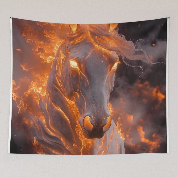 Item preview, Inferno Horse Illustration (image size 7840x11680) designed and sold by Digital-Davinci.
