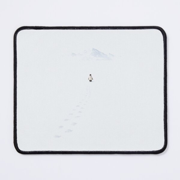 Item preview, Lone Penguin Walking Away – Minimalist Illustration Design designed and sold by Ombrya.