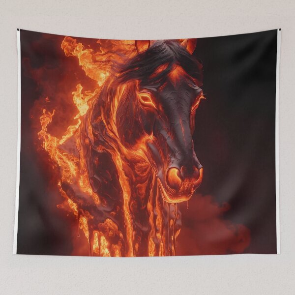 Item preview, Inferno Horse Illustration (image size 7840x11680) designed and sold by Digital-Davinci.