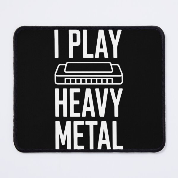 Item preview, I Play Heavy Metal Funny Harmonica Band Music Blues designed and sold by LittleBO5.