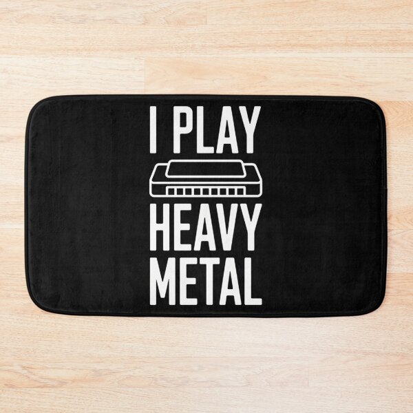 Item preview, I Play Heavy Metal  Funny Harmonica Band Music Blues designed and sold by LittleBO5.