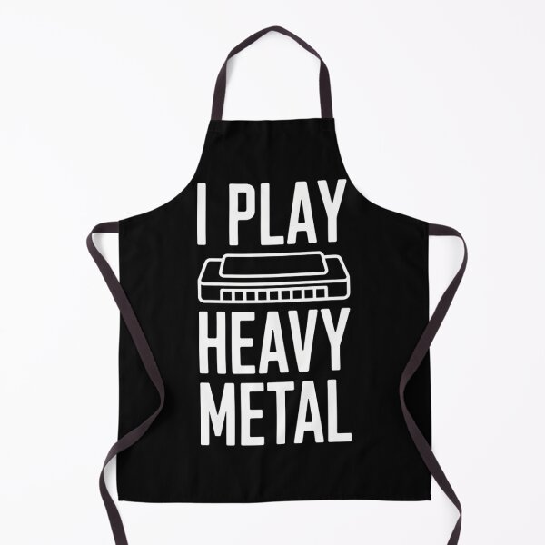Item preview, I Play Heavy Metal  Funny Harmonica Band Music Blues designed and sold by LittleBO5.