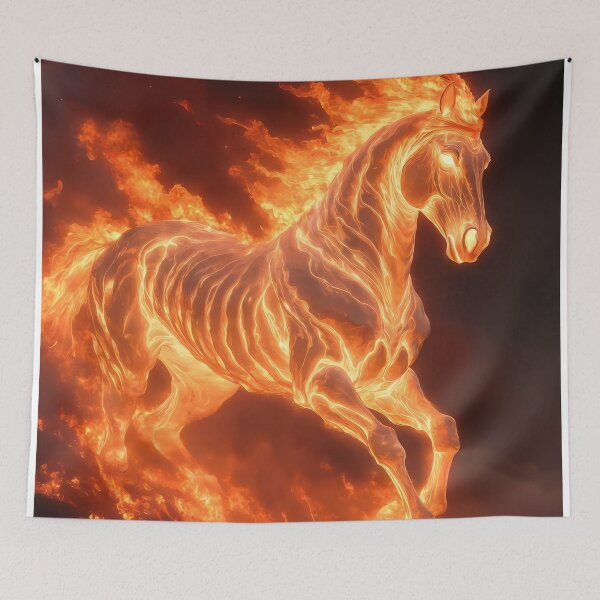 Item preview, Inferno Horse Illustration (image size 7840x11680) designed and sold by Digital-Davinci.