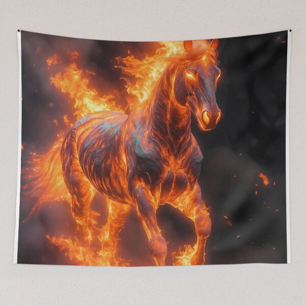 Item preview,  Inferno Horse Illustration (image size 7840x11680) designed and sold by Digital-Davinci.