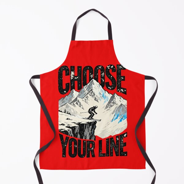 Item preview, Choose Your Line – Ski & Mountain Winter Sports Graphic Tee designed and sold by Maximilianos.