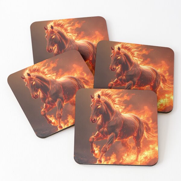 Item preview, Inferno Horse Illustration (image size 7840x11680) designed and sold by Digital-Davinci.