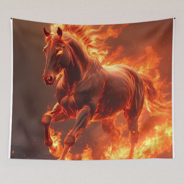 Item preview, Inferno Horse Illustration (image size 7840x11680) designed and sold by Digital-Davinci.