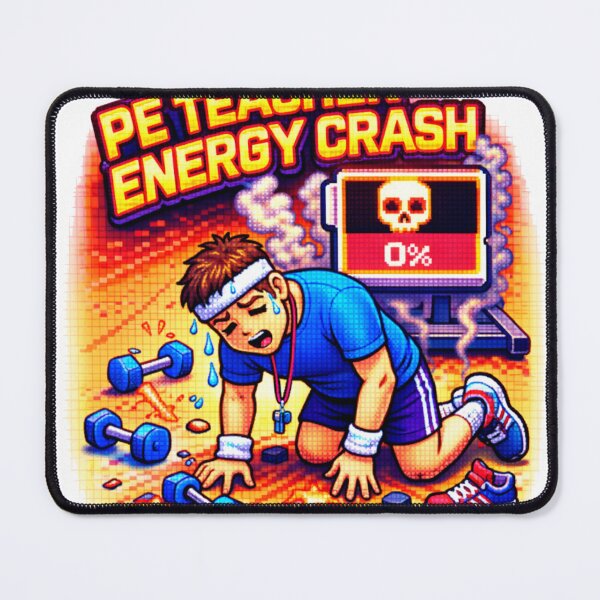 Item preview, Y2K PE Teacher Sticker - Energy Crash Chaos designed and sold by OrikuStudio.