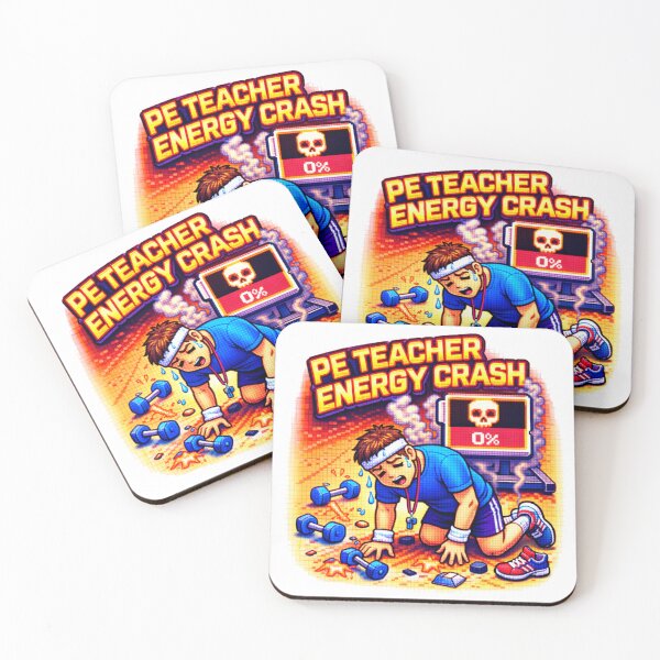 Item preview, Y2K PE Teacher Sticker - Energy Crash Chaos designed and sold by OrikuStudio.