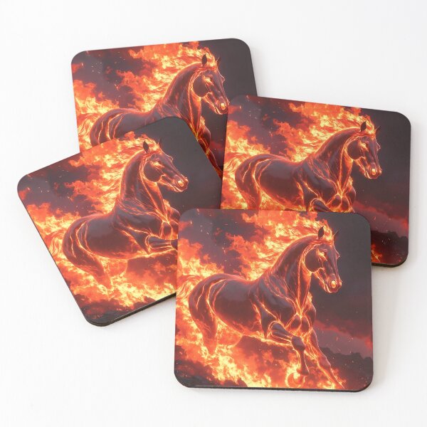 Item preview, Inferno Horse Illustration (image size 7840x11680) designed and sold by Digital-Davinci.