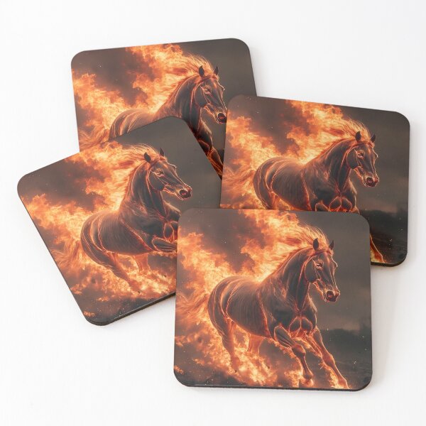 Item preview, Inferno Horse Illustration (image size 7840x11680) designed and sold by Digital-Davinci.