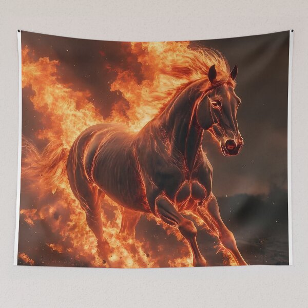 Item preview, Inferno Horse Illustration (image size 7840x11680) designed and sold by Digital-Davinci.