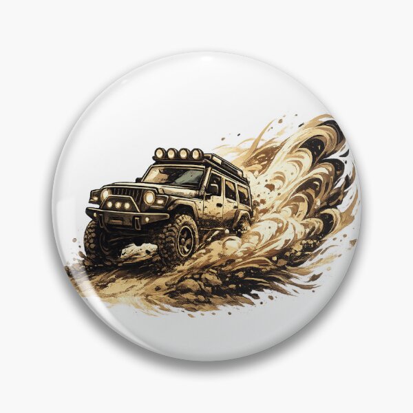 Item preview, Off-Road Adventure 4x4 Patch Illustration designed and sold by myforestfog.